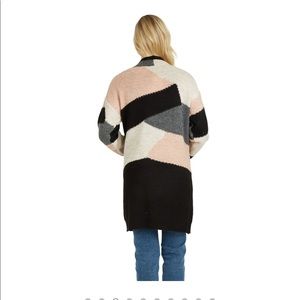 Le Chateau Pink Color Block long sweater - Medium